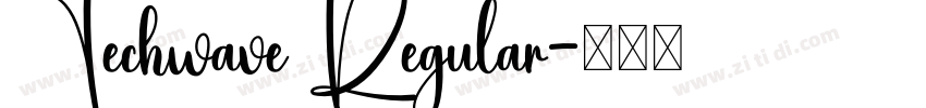 Techwave Regular字体转换